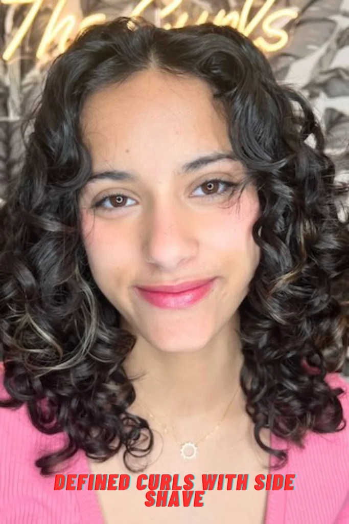 Defined Curls with Side Shave