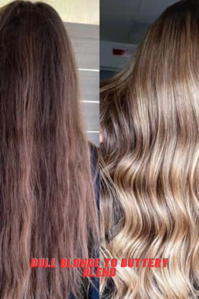Dull Blonde to Buttery Blend