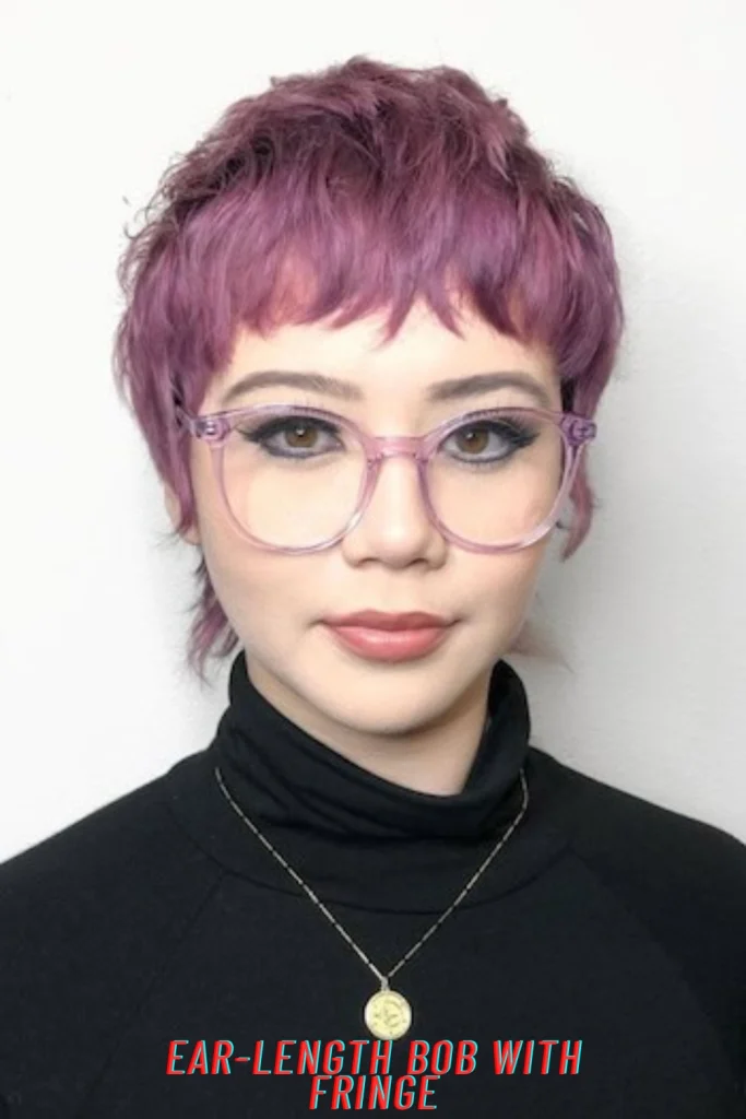 Ear-Length Bob with Fringe