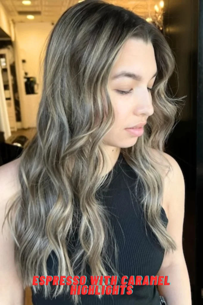 Espresso with Caramel Highlights