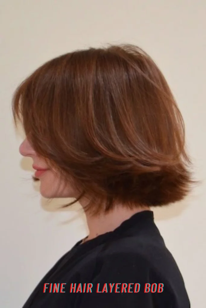 Fine Hair Layered Bob