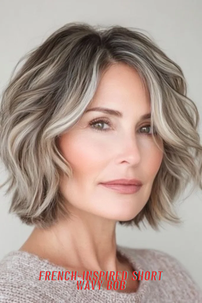 French-Inspired Short Wavy Bob