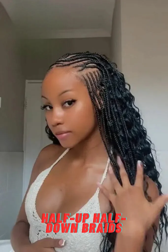 Half-Up Half-Down Braids