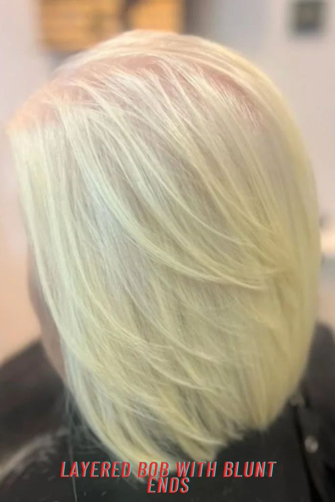 Layered Bob with Blunt Ends