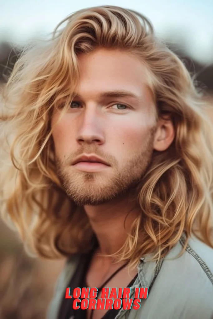 Long Hair In Cornrows