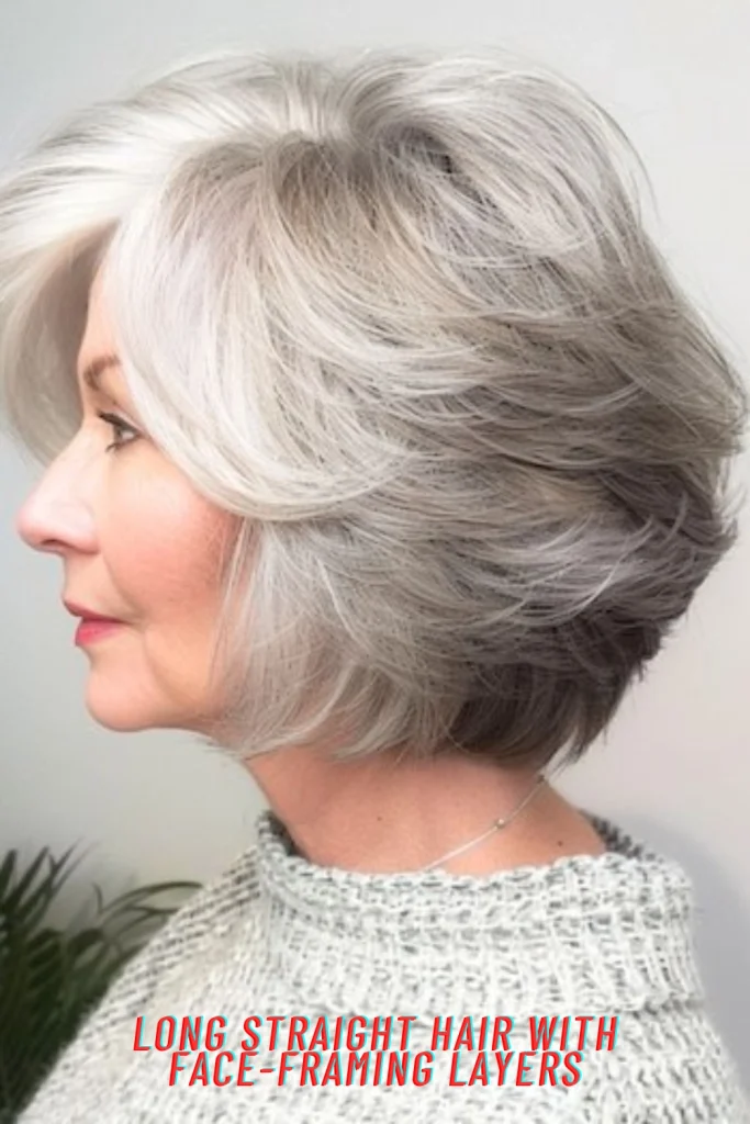 Long Straight Hair with Face-Framing Layers