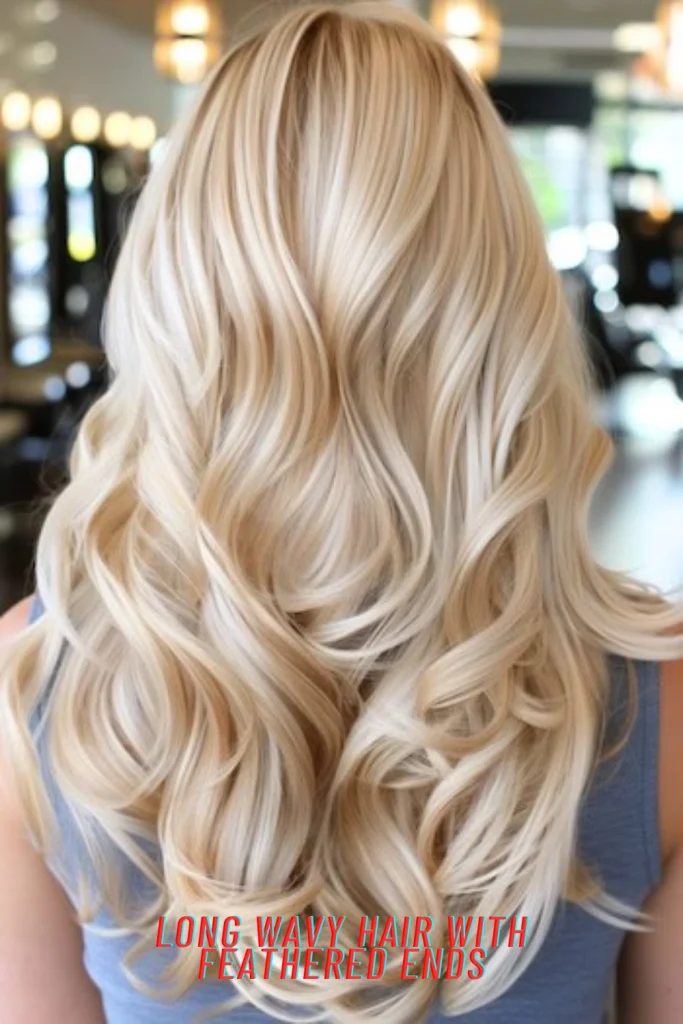 Long Wavy Hair with Feathered Ends