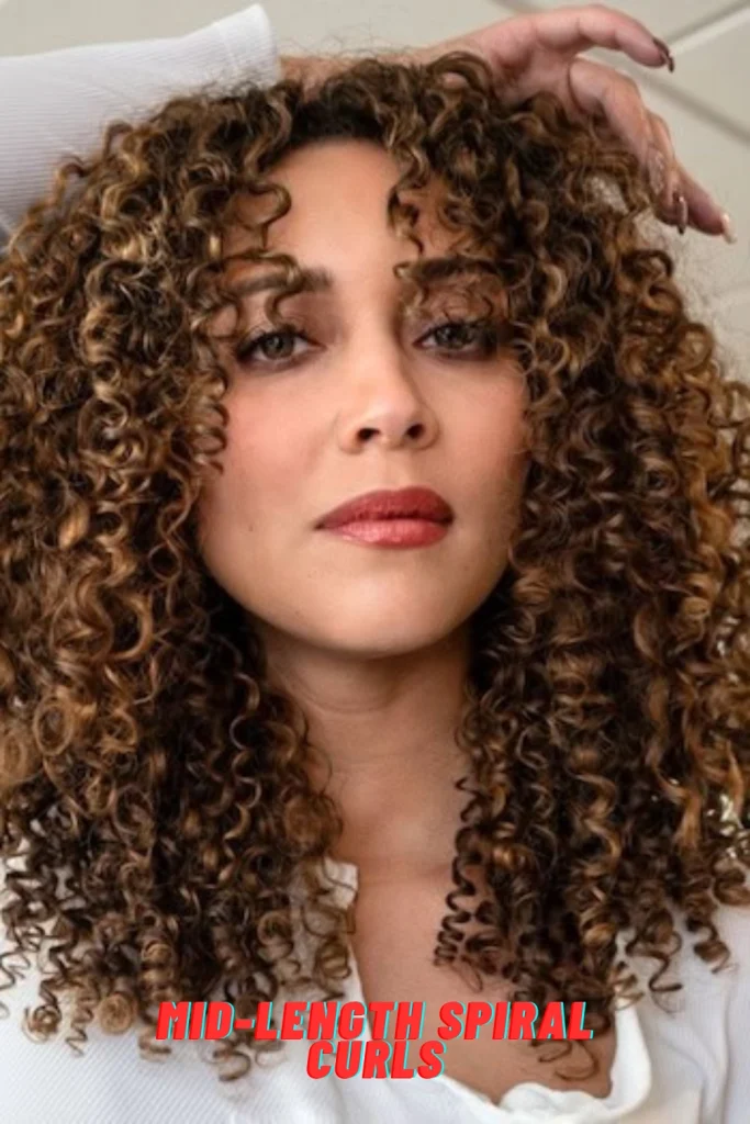 Mid-Length Spiral Curls