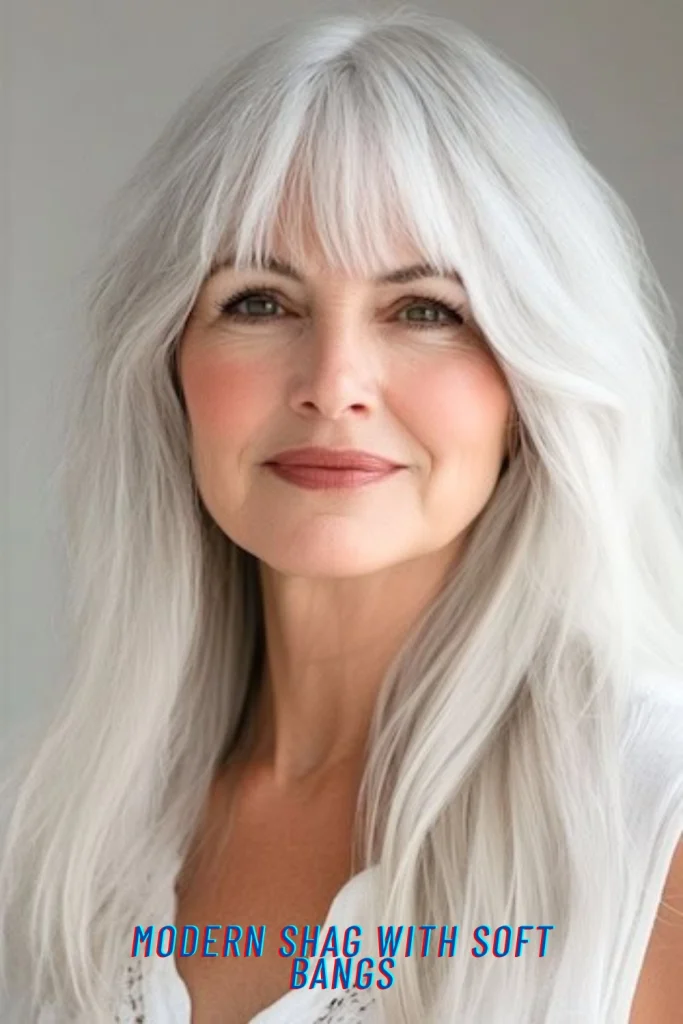 Modern Shag with Soft Bangs