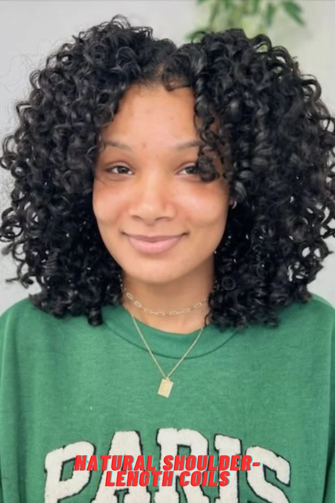 Natural Shoulder-Length Coils