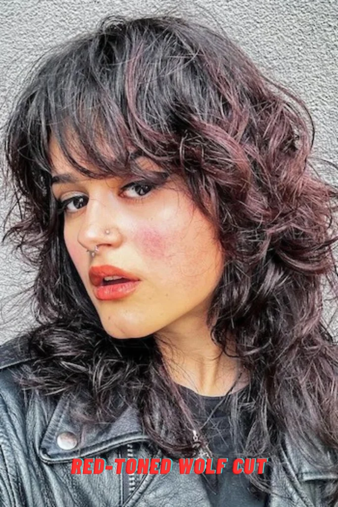 Red-Toned Wolf Cut
