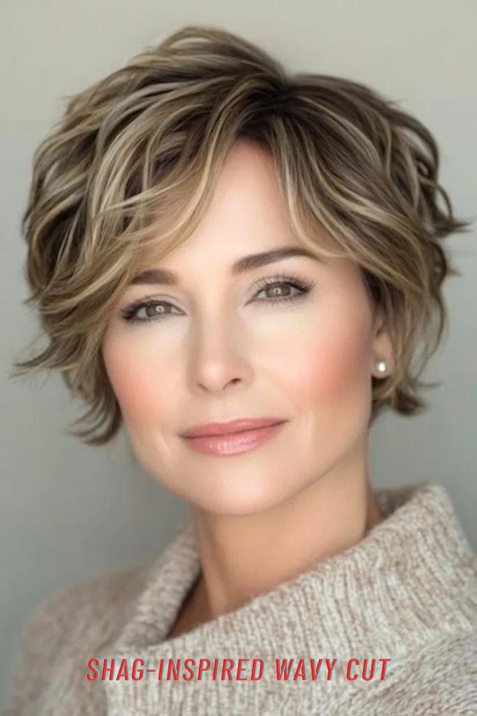 Shag-Inspired Wavy Cut