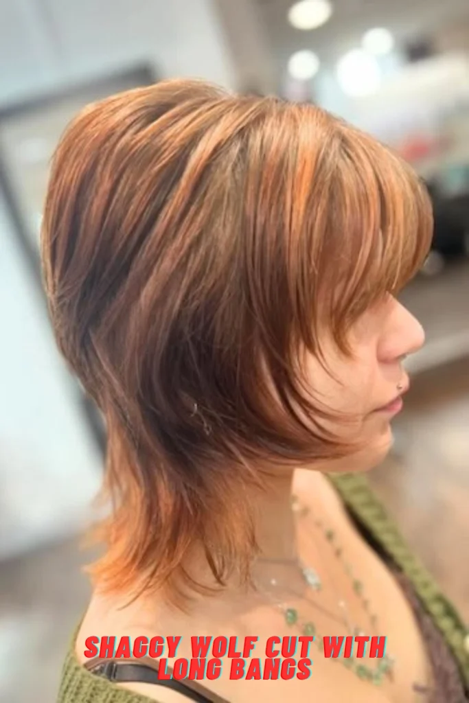 Shaggy Wolf Cut with Long Bangs