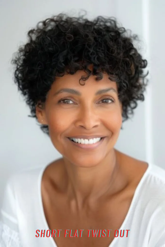 Short Flat Twist Out