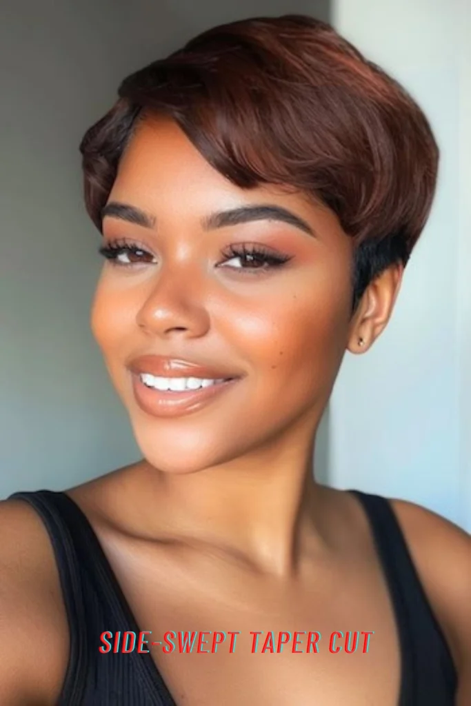 Side-Swept Taper Cut