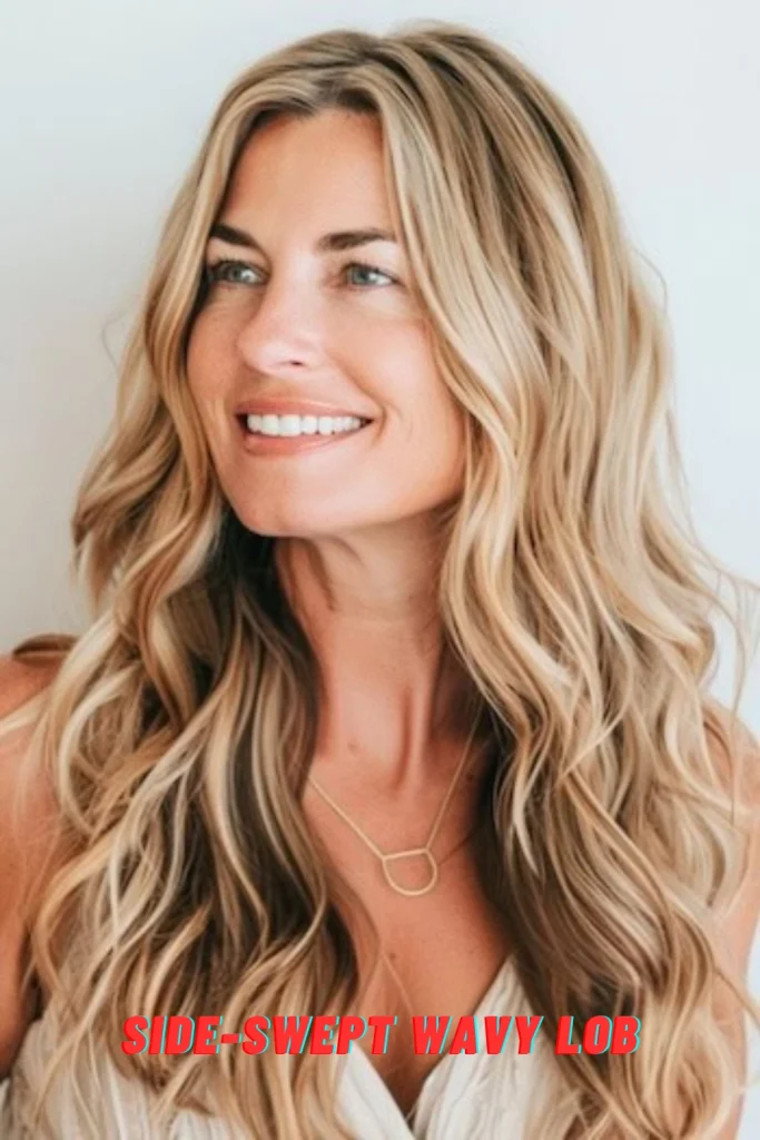 Side-Swept Wavy Lob