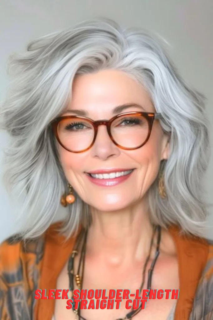 Sleek Shoulder-Length Straight Cut