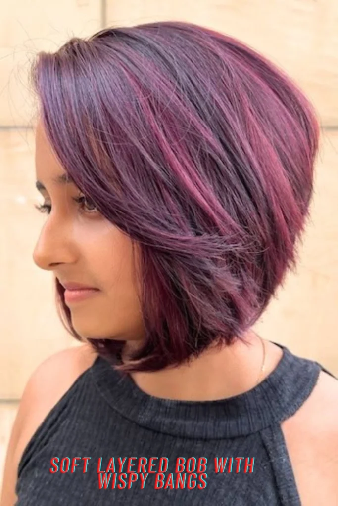 Soft Layered Bob with Wispy Bangs