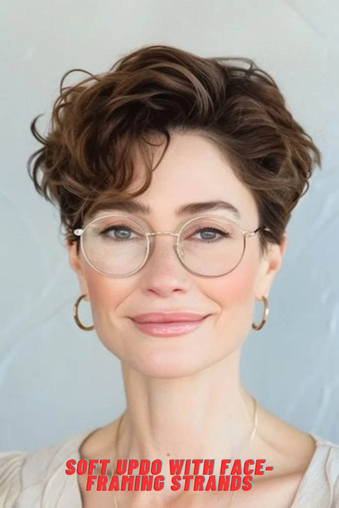 Soft Updo With Face-Framing Strands
