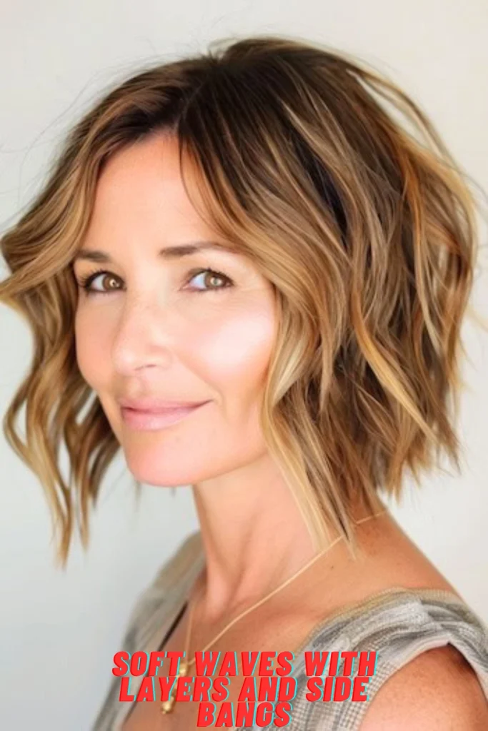 Soft Waves with Layers and Side Bangs
