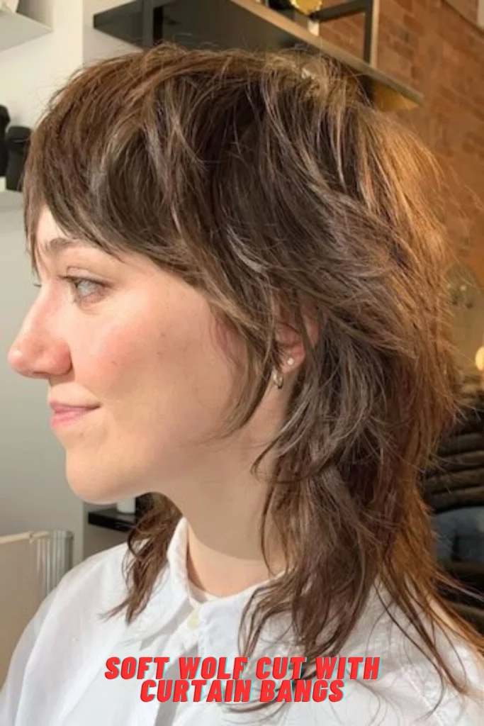Soft Wolf Cut with Curtain Bangs
