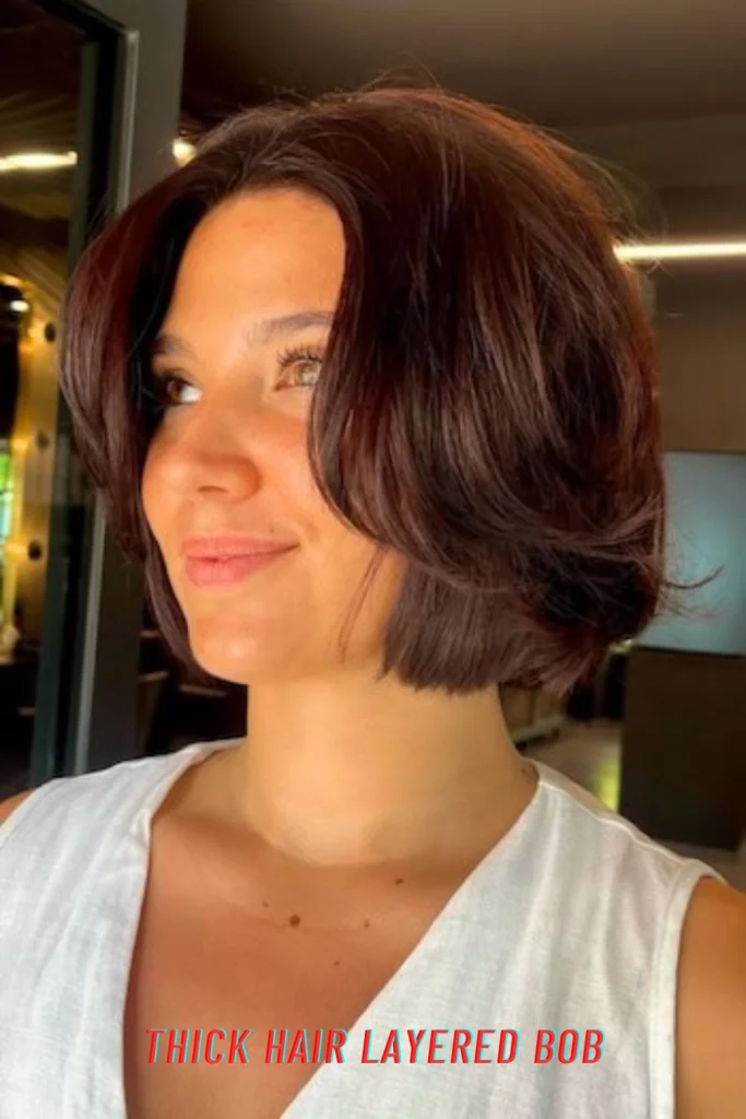Thick Hair Layered Bob