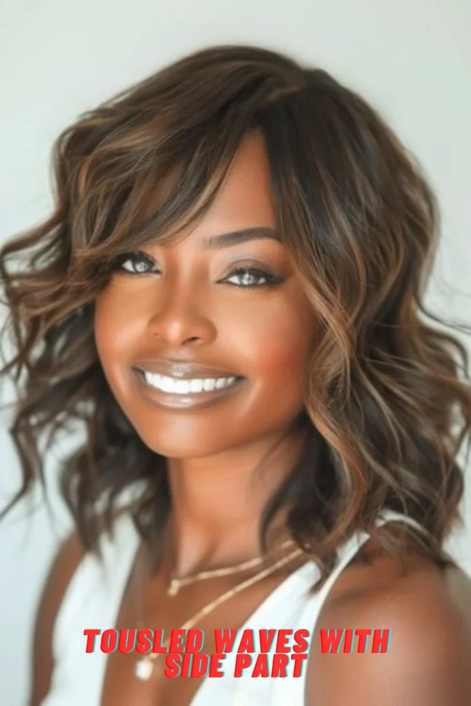 Tousled Waves with Side Part