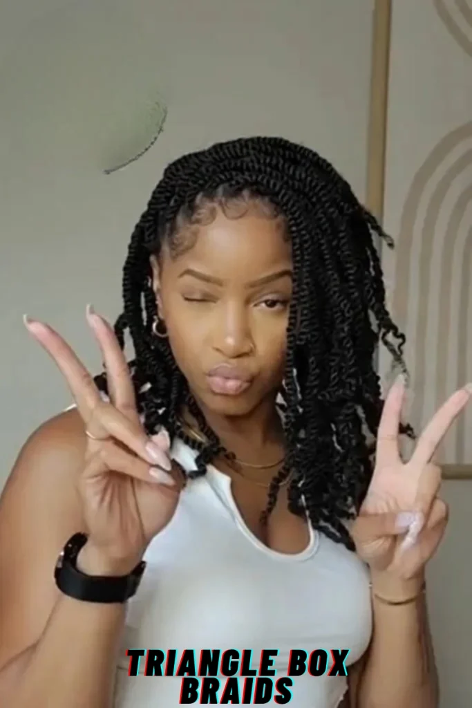 Triangle Box Braids