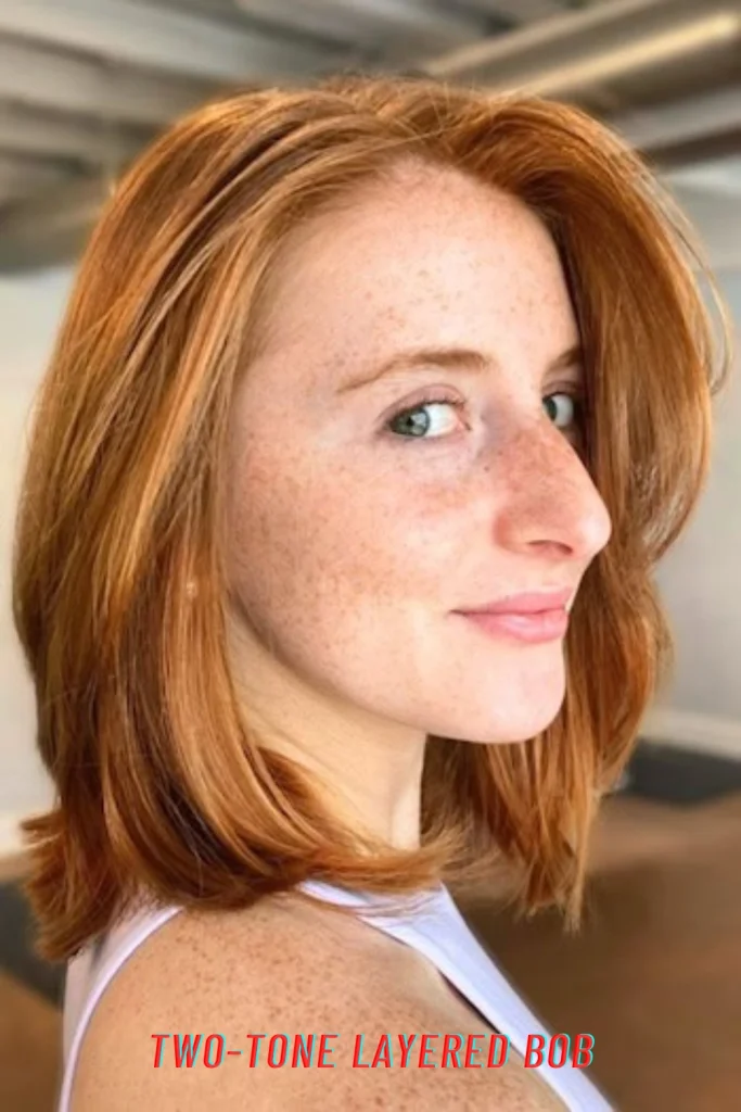 Two-Tone Layered Bob