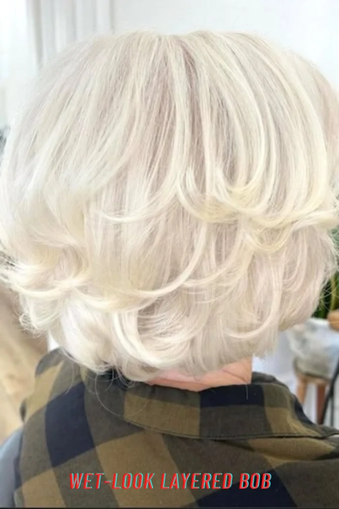 Wet-Look Layered Bob
