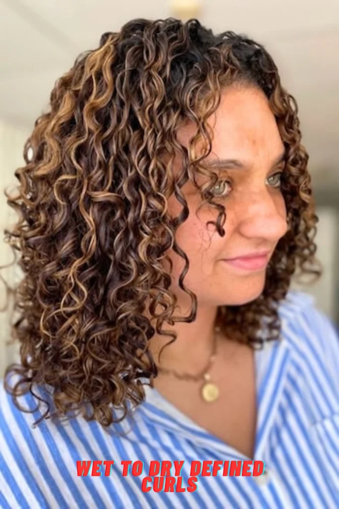 Wet to Dry Defined Curls