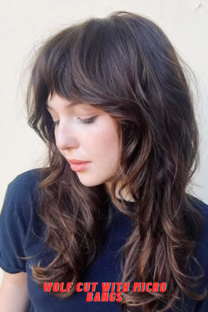 Wolf Cut with Micro Bangs
