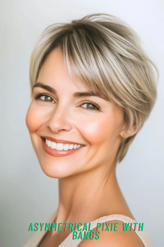 Asymmetrical Pixie With Bangs