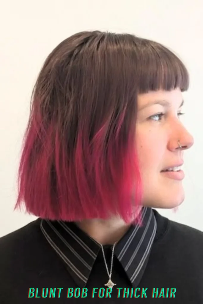 Blunt Bob for Thick Hair
