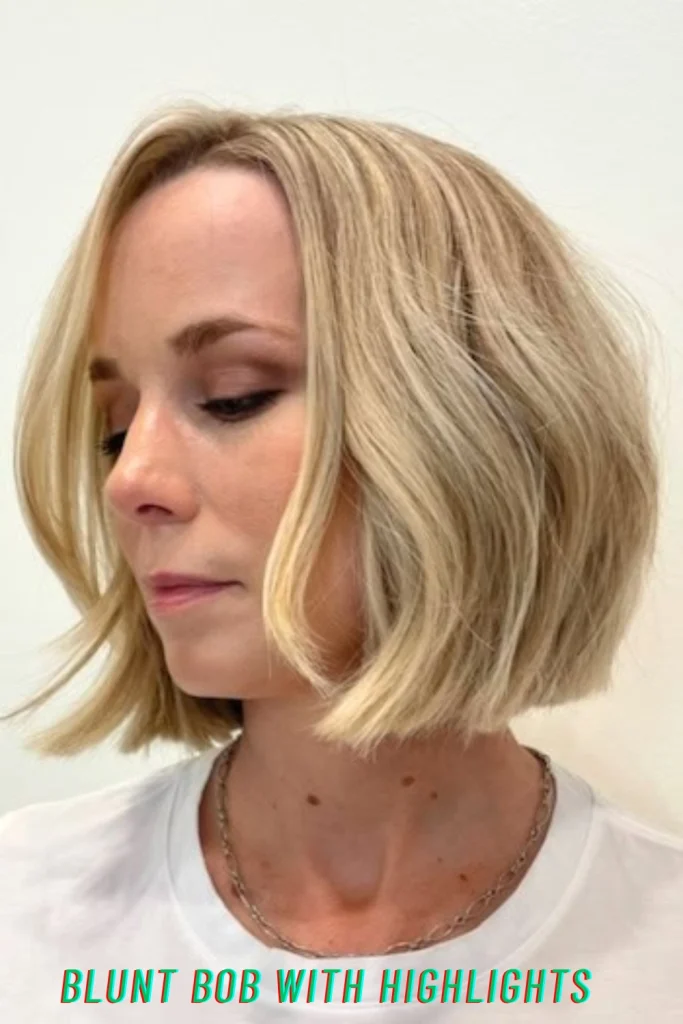 Blunt Bob with Highlights