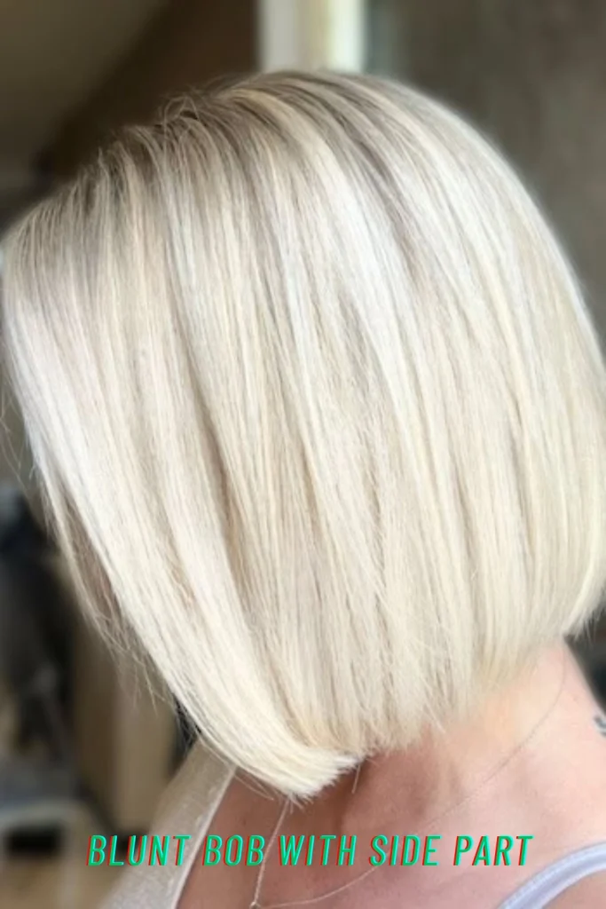 Blunt Bob with Side Part