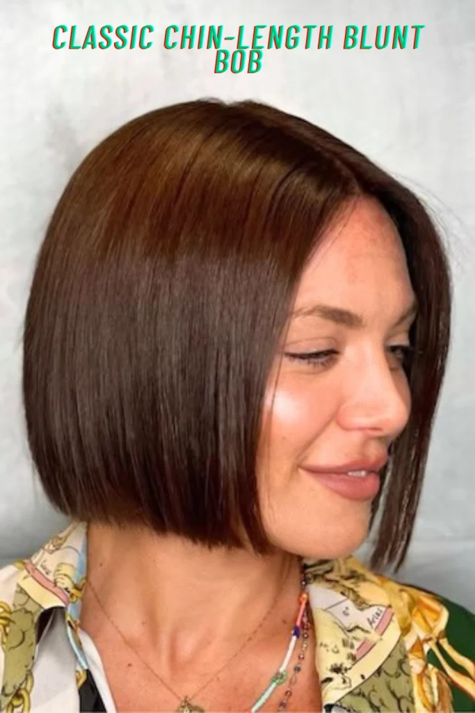 Classic Chin-Length Blunt Bob
