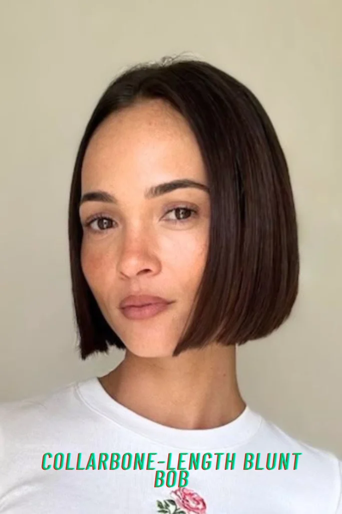 Collarbone-Length Blunt Bob