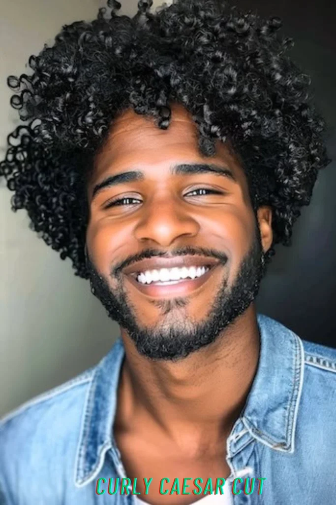Curly Caesar Cut