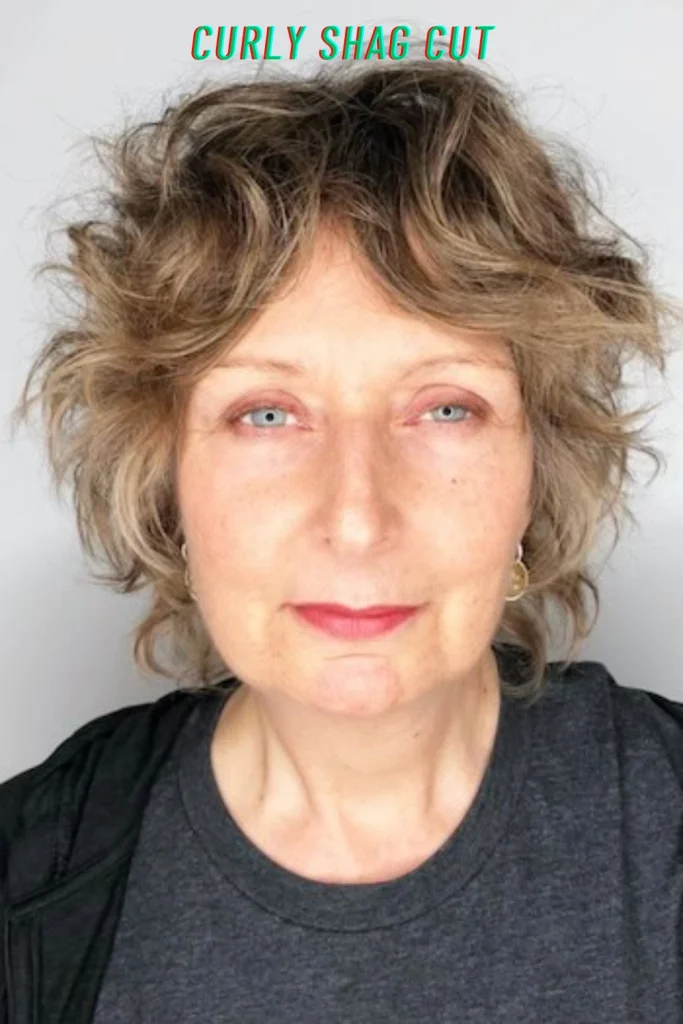 Curly Shag Cut