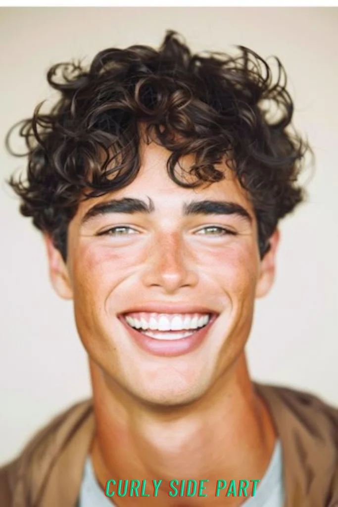 Curly Side Part
