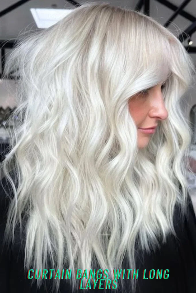 Curtain Bangs with Long Layers