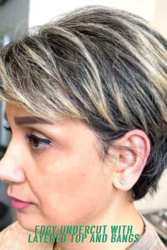 Edgy Undercut with Layered Top and Bangs