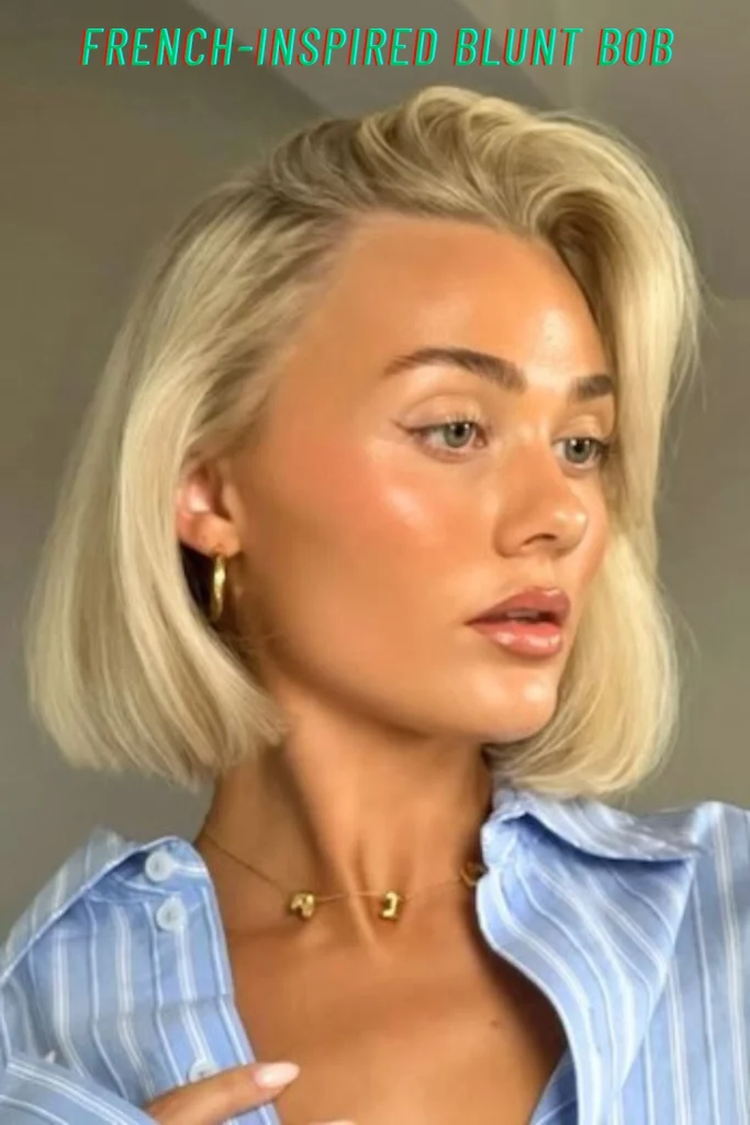 French-Inspired Blunt Bob
