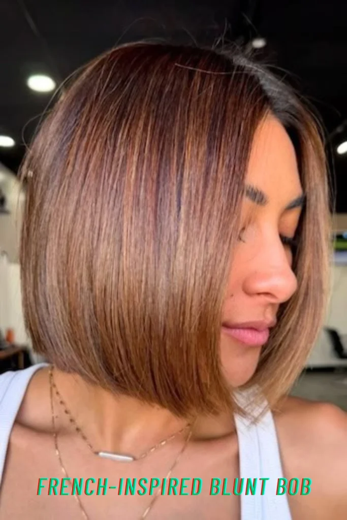 French-Inspired Blunt Bob