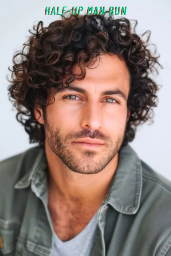 Half-Up Man Bun