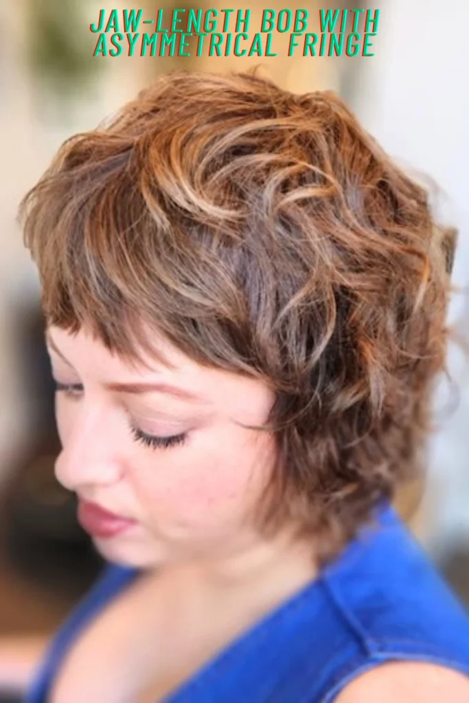 Jaw-Length Bob with Asymmetrical Fringe