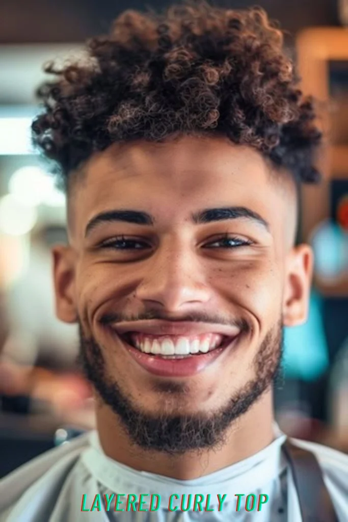 Layered Curly Top