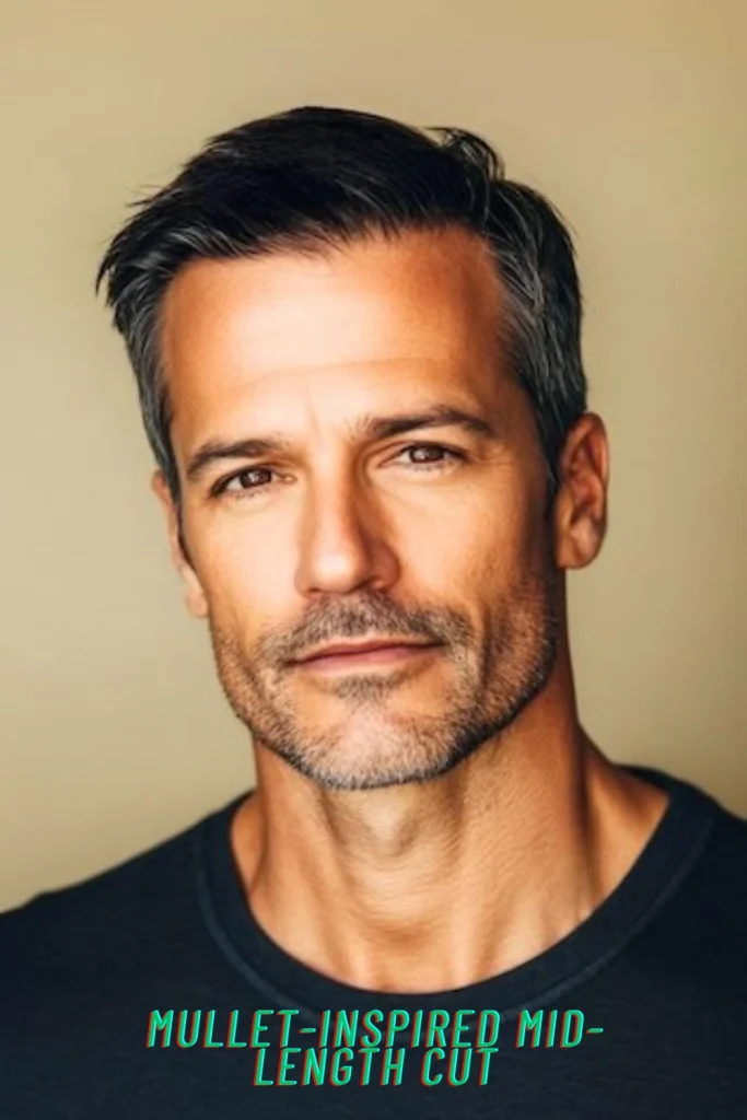 Mullet-Inspired Mid-Length Cut