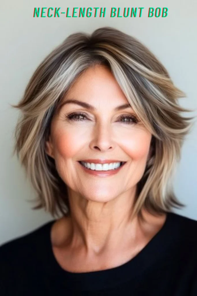  Neck-Length Blunt Bob